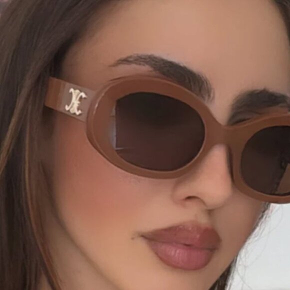 NIB Celine Triomphe 52MM Acetate Oval Sunglasses - Picture 5 of 9